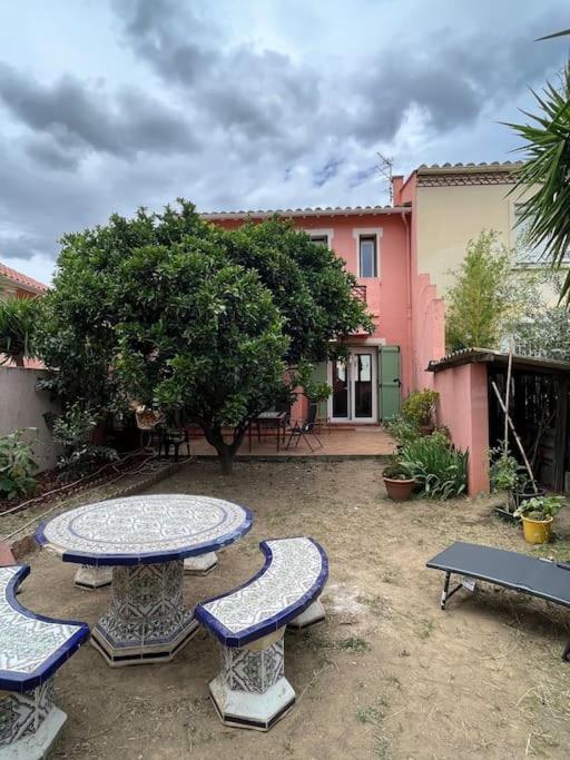 Maison De Village Vintage Avec Grand Jardin Elne Exterior foto